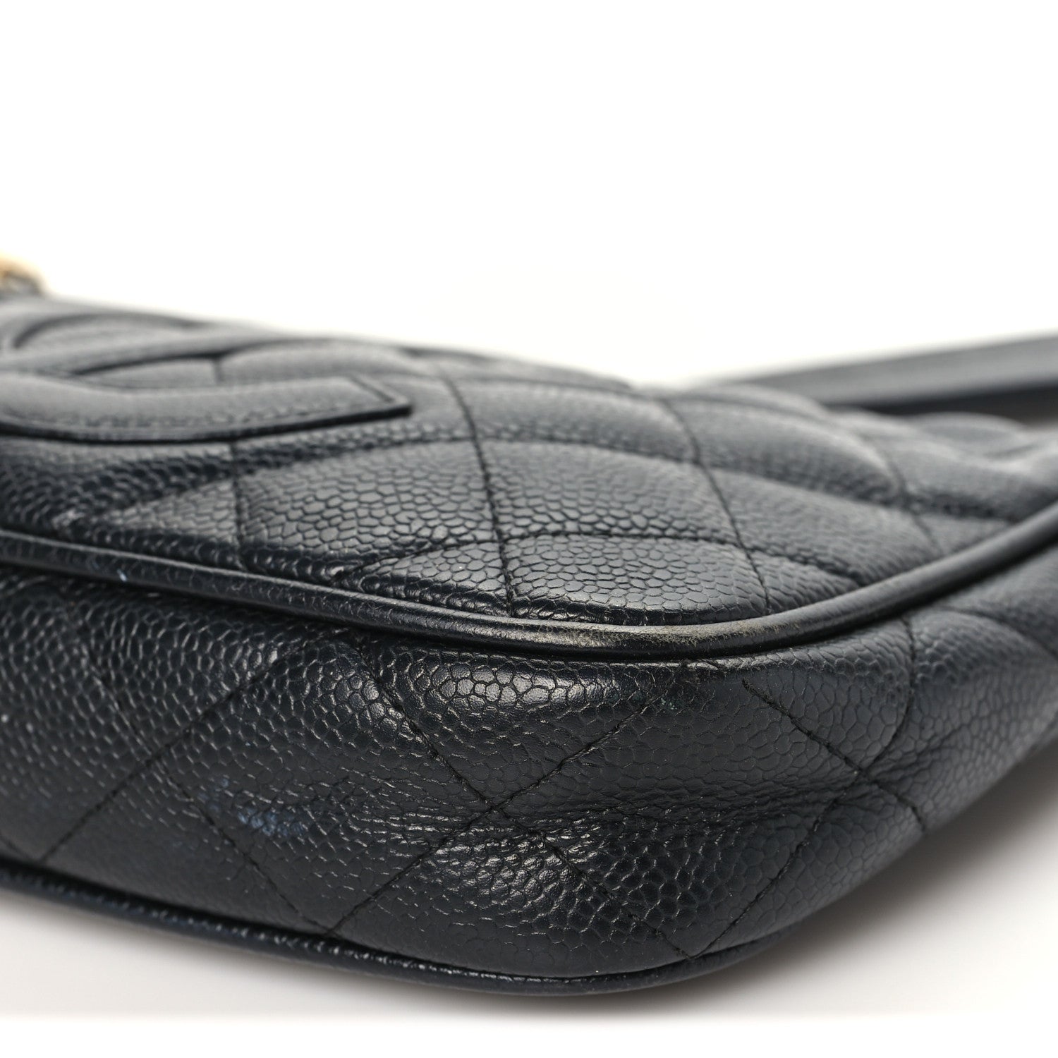 Chanel Caviar Quilted CC Shoulder Bag Black 10 of 11