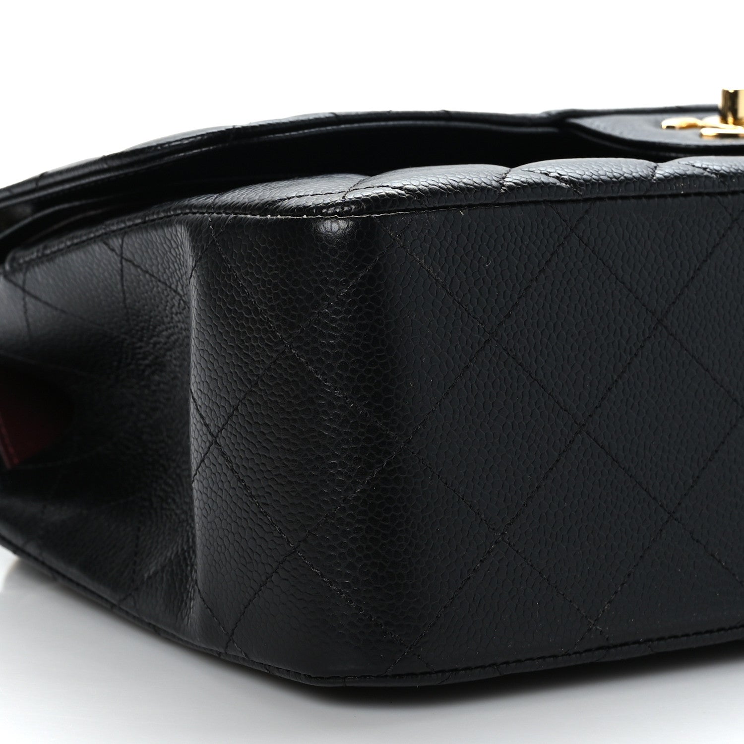 Chanel Caviar Quilted Jumbo Double Flap Black 8 of 9
