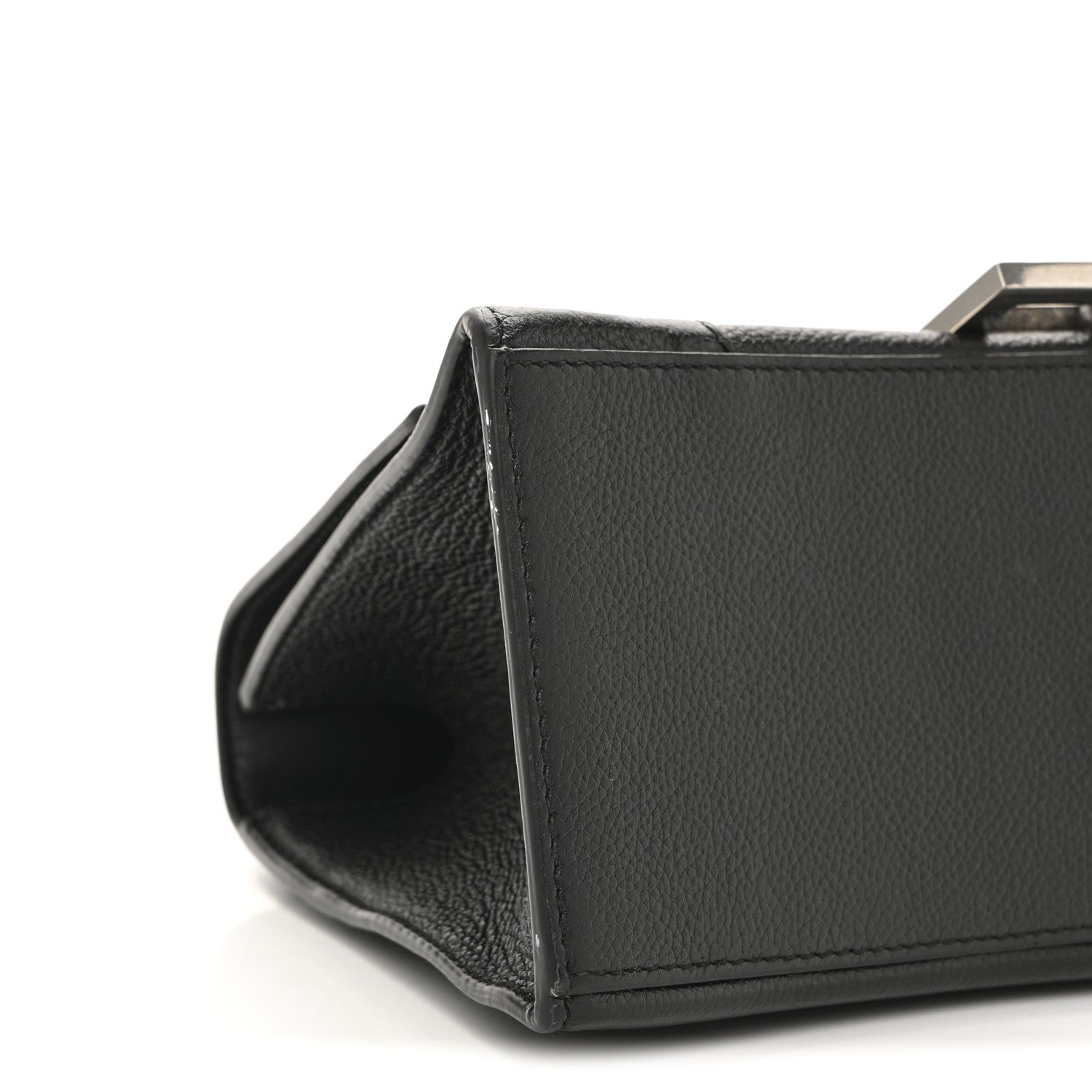 Balenciaga Grained Calfskin Small Hourglass Top Handle Bag Black 10 of 13