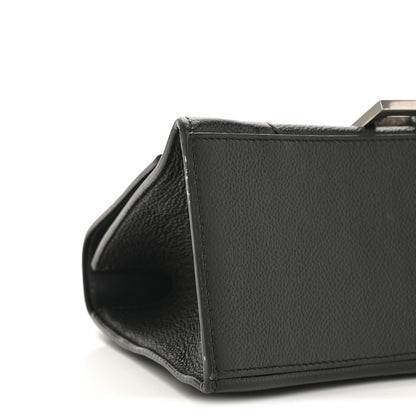 Balenciaga Grained Calfskin Small Hourglass Top Handle Bag Black 10 of 13