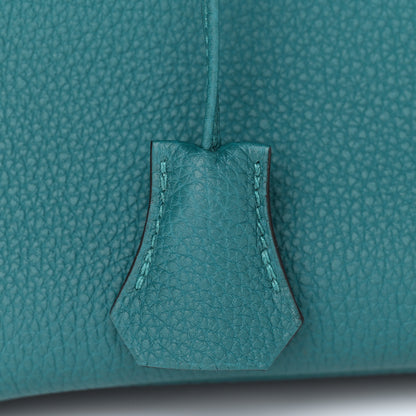 Hermes Togo Verso Birkin 25 Vert Bosphore Bleu Ocean 29 of 32