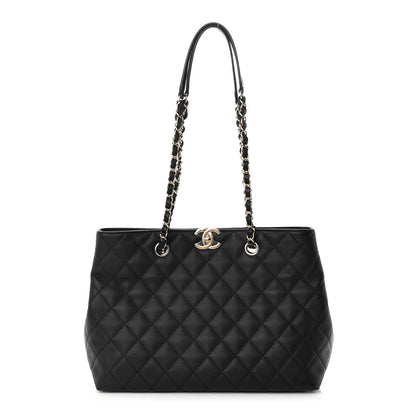 Chanel Caviar Quilted Small Shopping Tote Black 1 of 11
