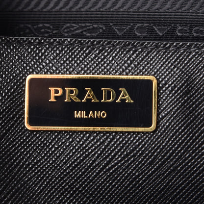 Prada Saffiano Medium Galleria Double Zip Tote Black 6 of 9