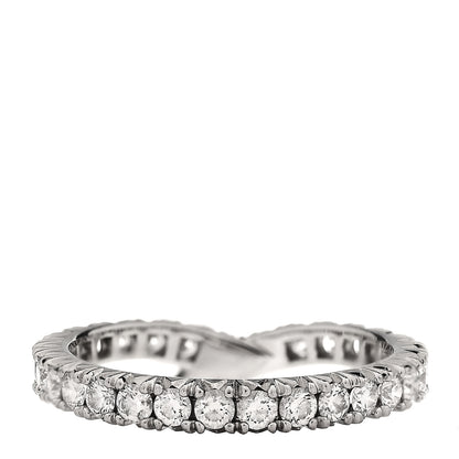 Harry Winston Platinum Diamond Ribbon Wedding Band Ring 49 4.75 3 of 5