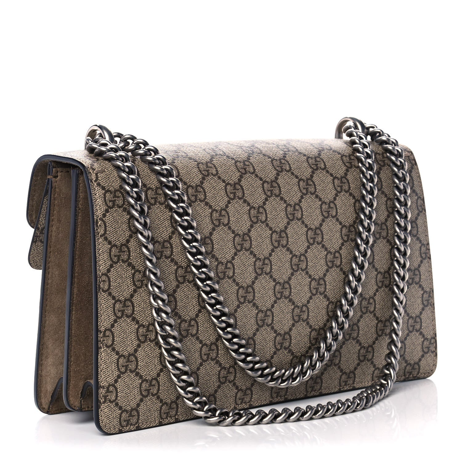 Gucci GG Supreme Monogram Small Dionysus Shoulder Bag Taupe 3 of 11