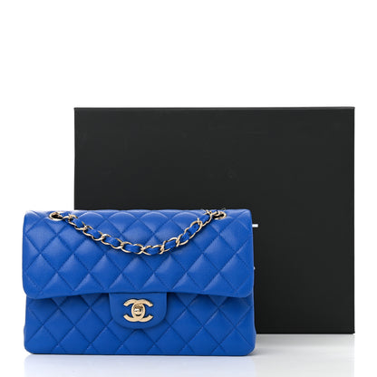 Chanel Caviar Quilted Small Double Flap Blue 11 of 11