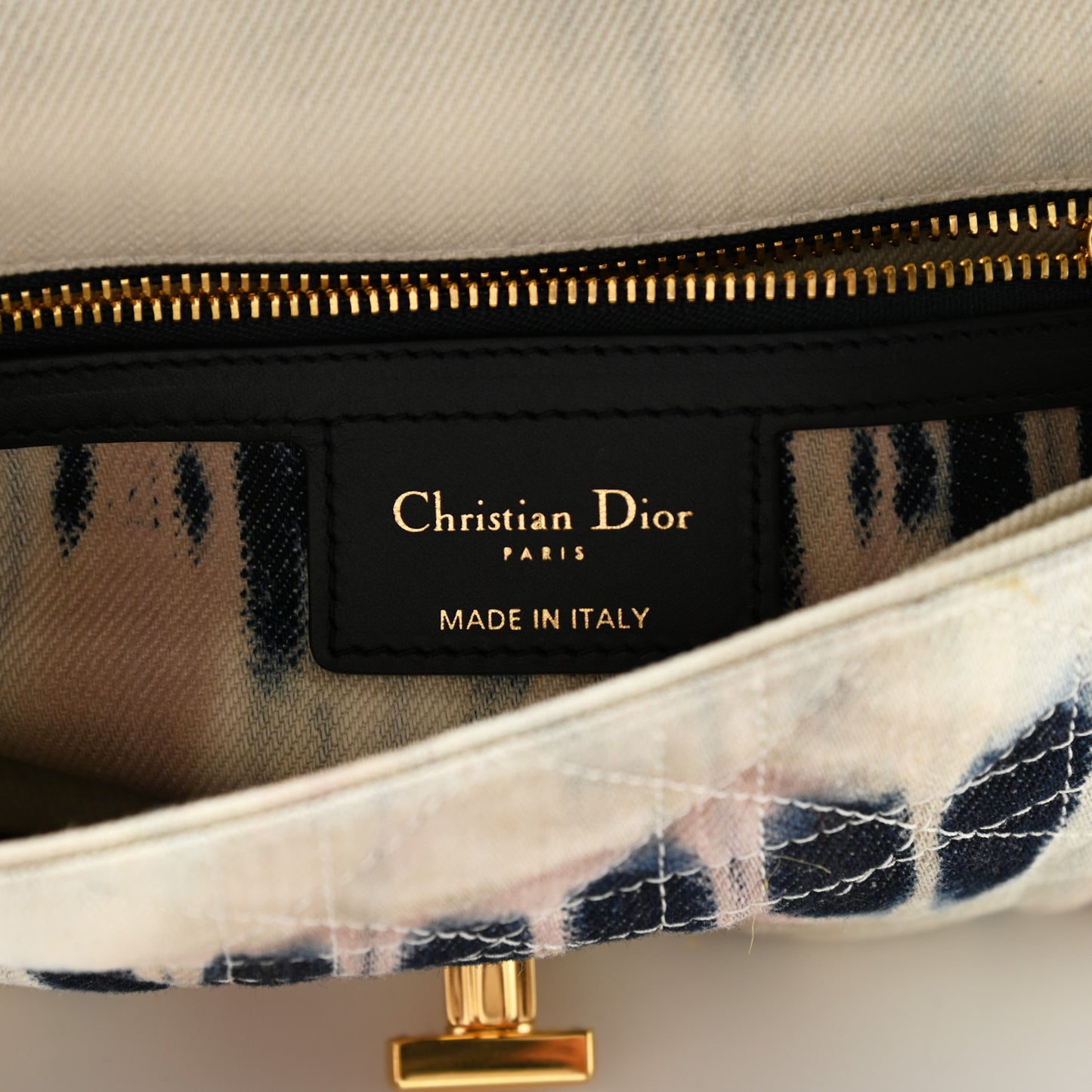 Denim Tie Dye Cannage Small Caro Bag Multicolor