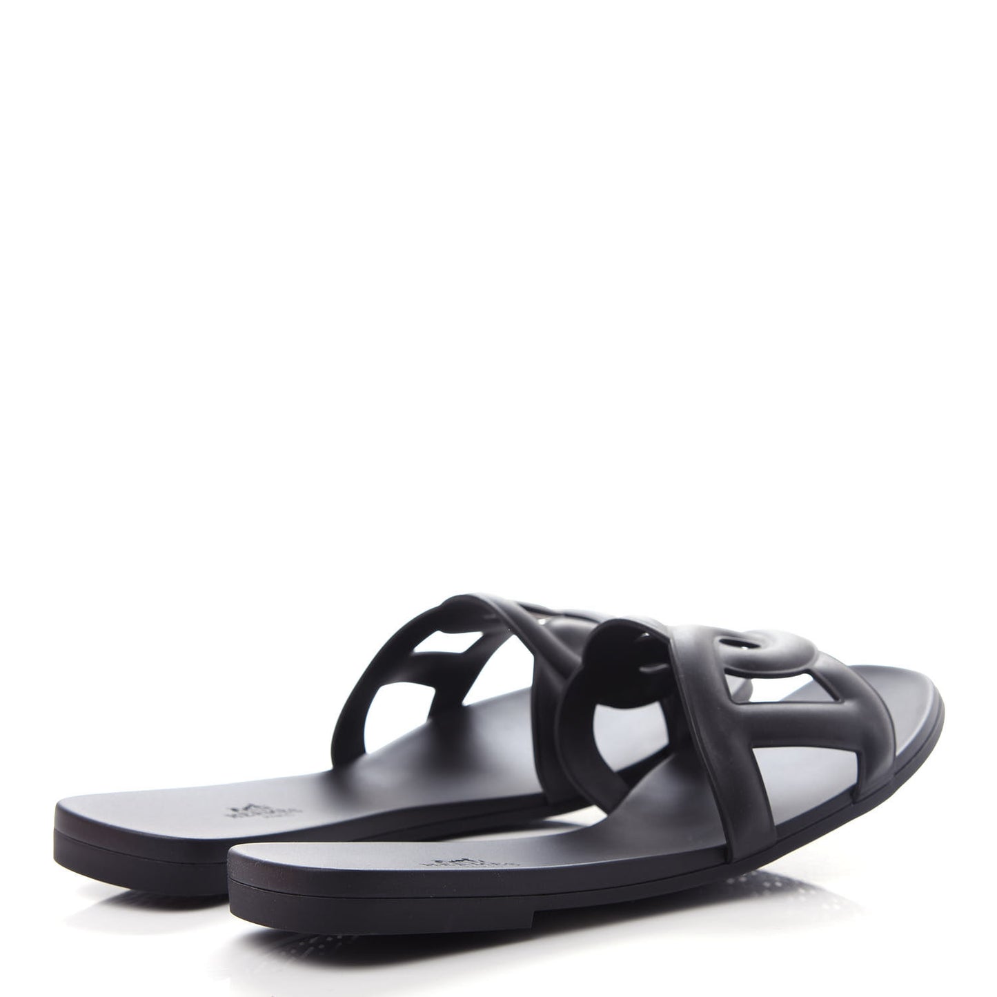 Rubber Aloha Sandals 40 Black