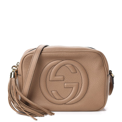Gucci Pebbled Calfskin Small Soho Disco Bag Rose Beige 1 of 12