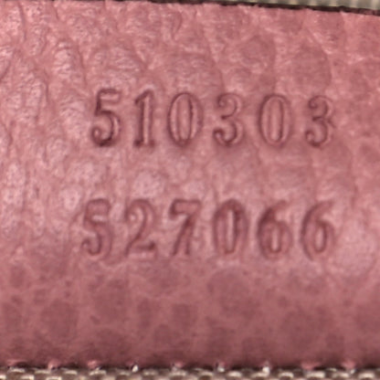 Gucci Dollar Calfskin Interlocking G Shoulder Bag Soft Pink 9 of 12
