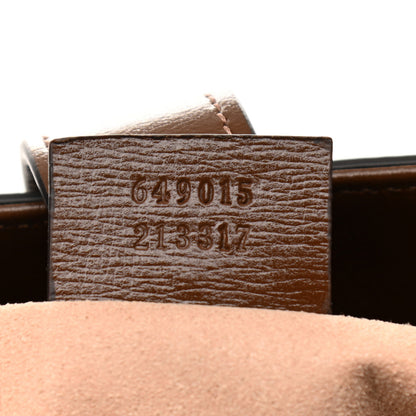Gucci GG Supreme Monogram Azalea Calfskin Web Large Jackie 1961 Tote Beige Ebony Brown Sugar 7 of 16
