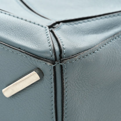 Loewe Calfskin Small Puzzle Bag Stone Blue 10 of 10