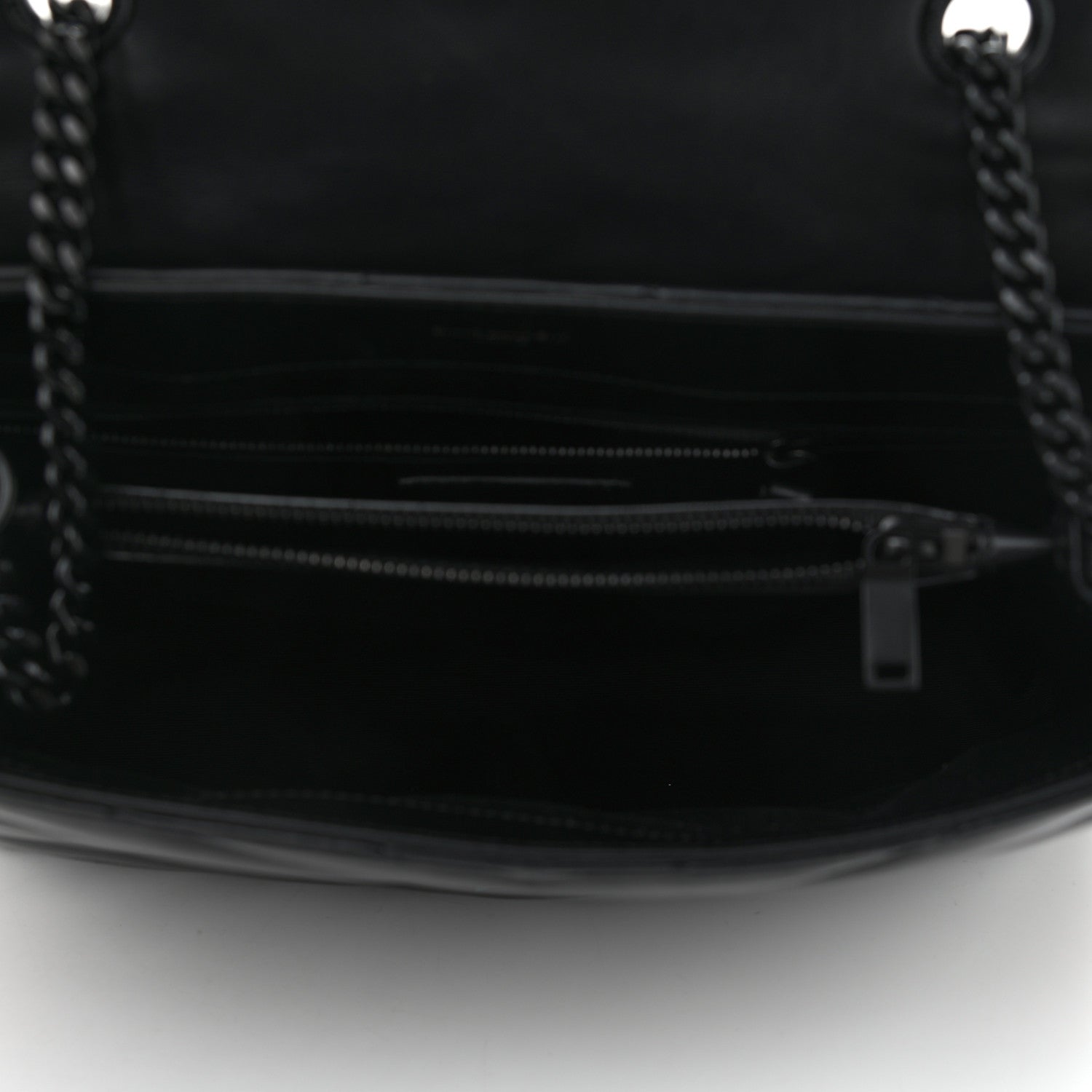 Saint Laurent Calfskin Y Quilted Monogram Medium Loulou Chain Satchel Black 5 of 12