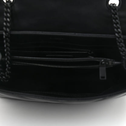 Saint Laurent Calfskin Y Quilted Monogram Medium Loulou Chain Satchel Black 5 of 12
