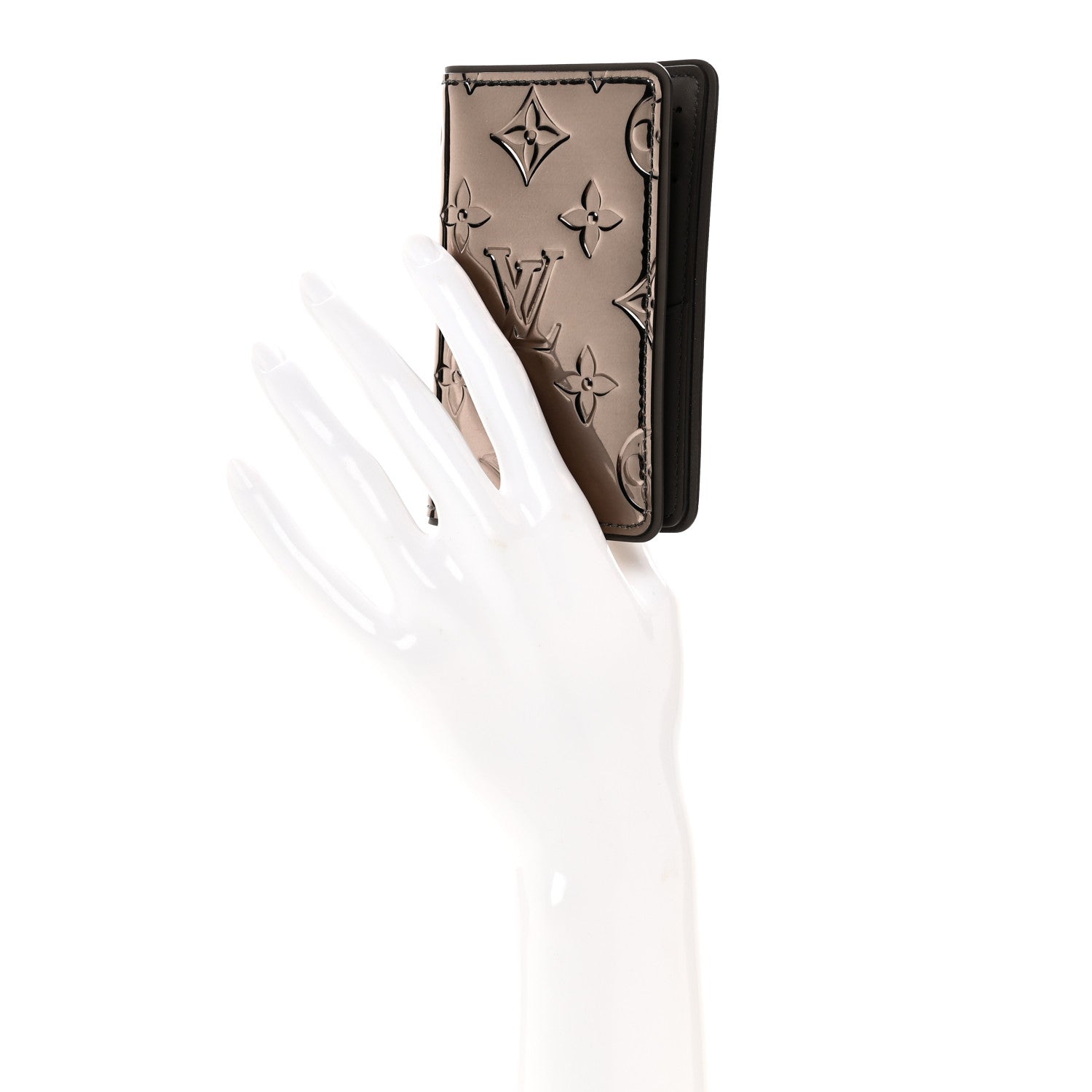 Louis Vuitton Mirror Monogram Pocket Organizer Gunmetal 2 of 7