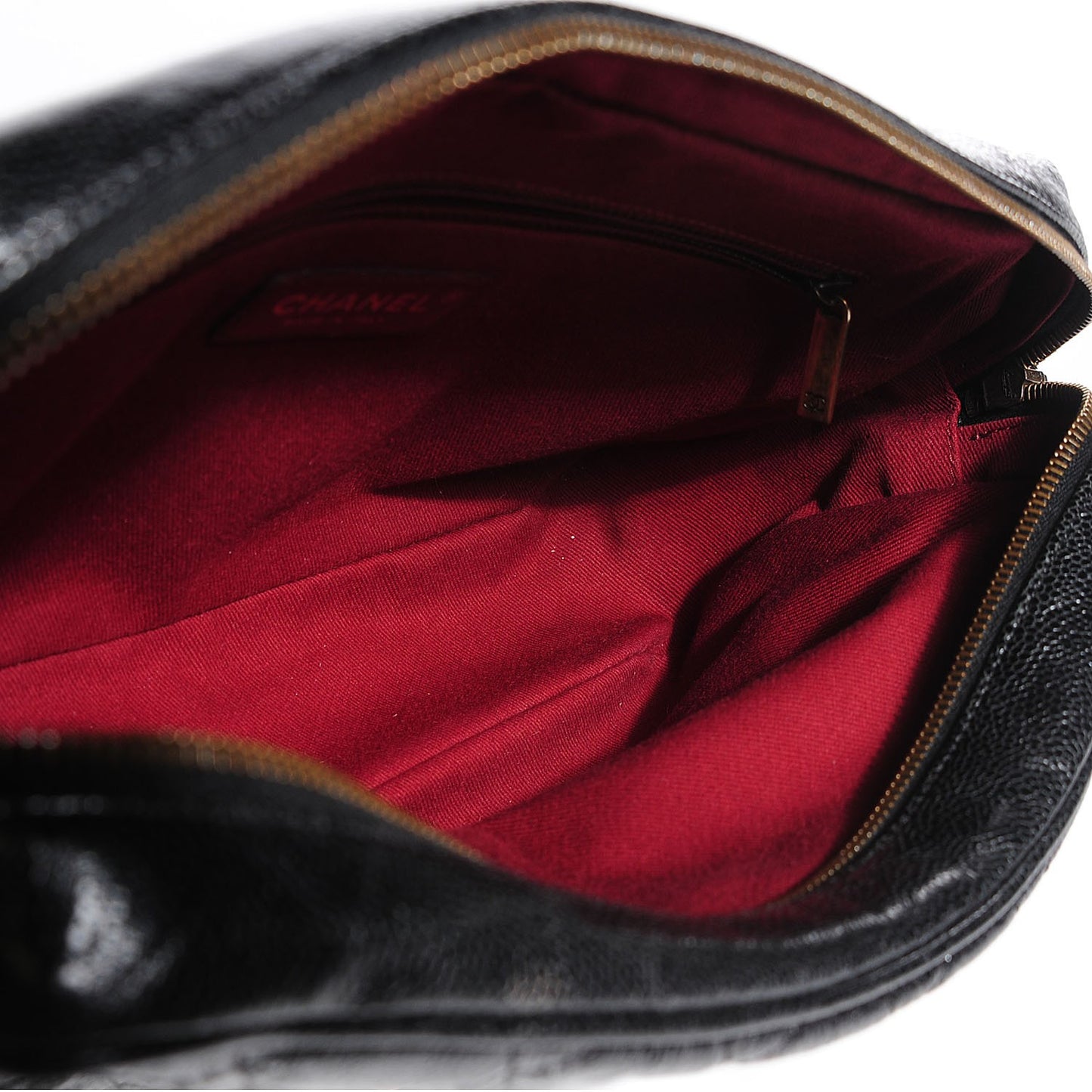 Crumpled Grained Calfskin Quilted Large Shiva Flap Black