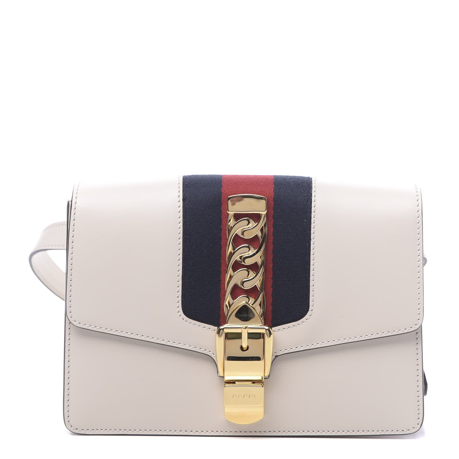 Gucci Calfskin Sylvie Belt Bag Off White 1 of 10