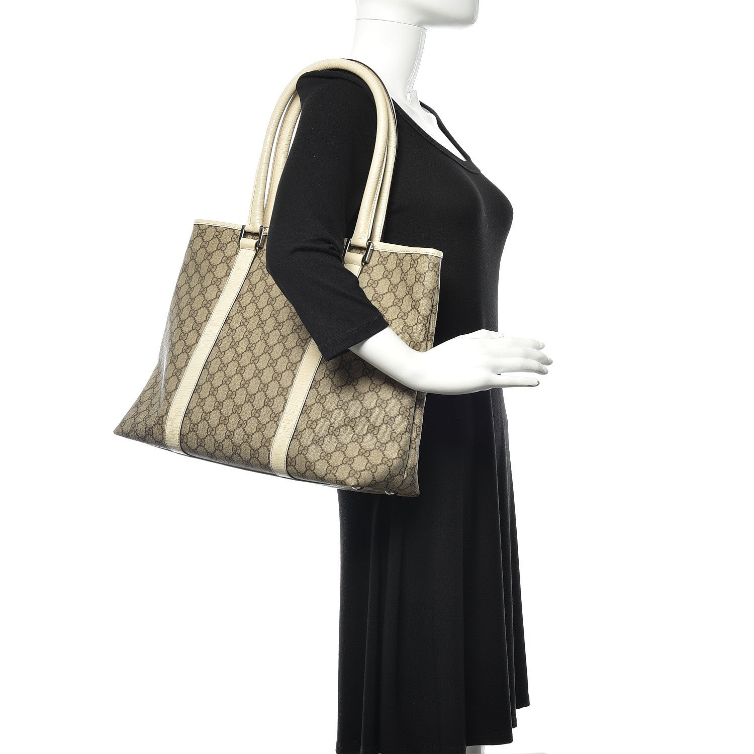 Gucci GG Plus Monogram Medium Joy Tote Off White 2 of 9