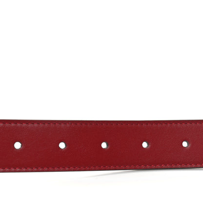 Gucci Plutone Calfskin Double G 30mm Belt 75 30 Red 3 of 4