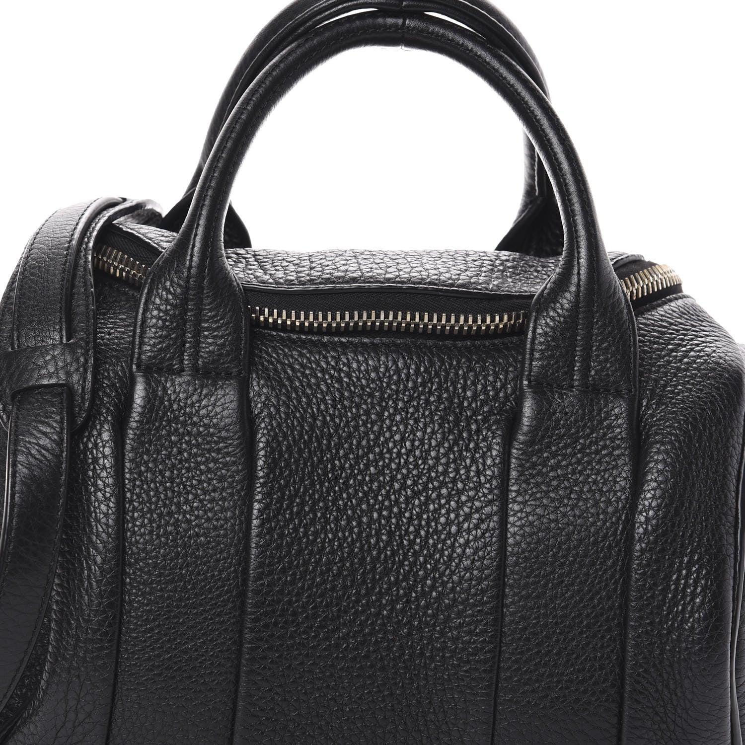 Alexander Wang Pebbled Lambskin Rockie Black Pale Gold Hardware 8 of 10