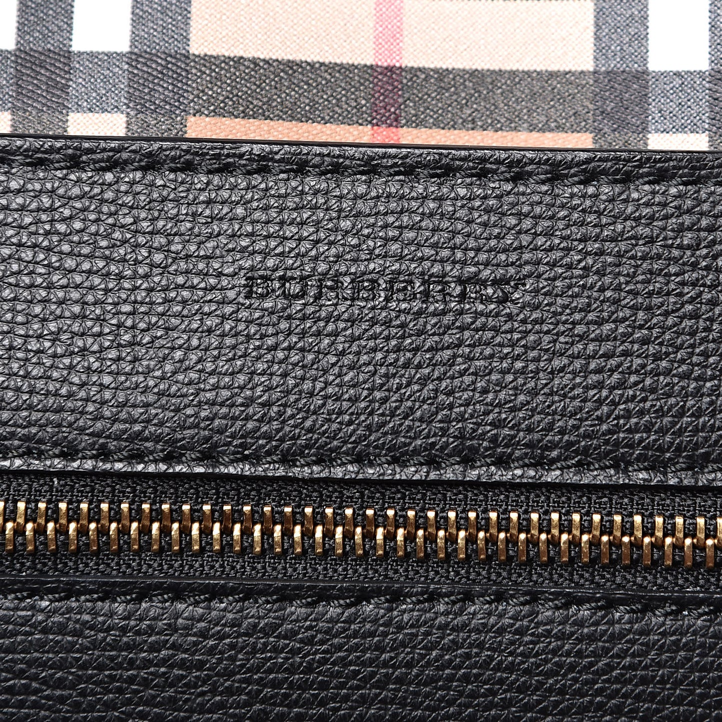 Calfskin Crest Embossed Large Tote Black