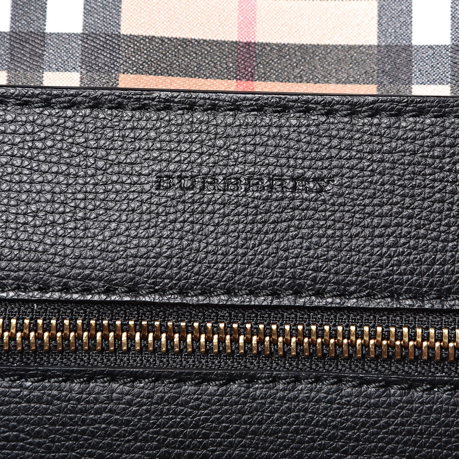 Burberry Calfskin Crest Embossed Large Tote Black 6 of 10