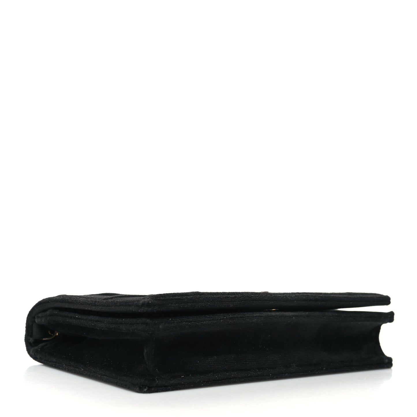 Velvet Diorama Wallet on Chain Pouch Black