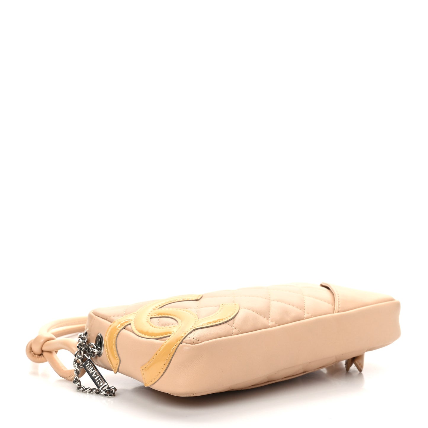 Calfskin Quilted Cambon Pochette Beige