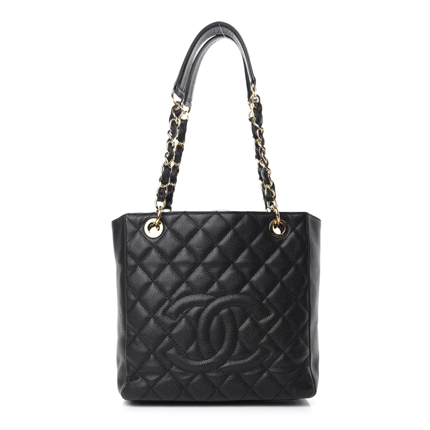 Chanel Caviar Quilted Petit Shopping Tote PST Black 1 of 11