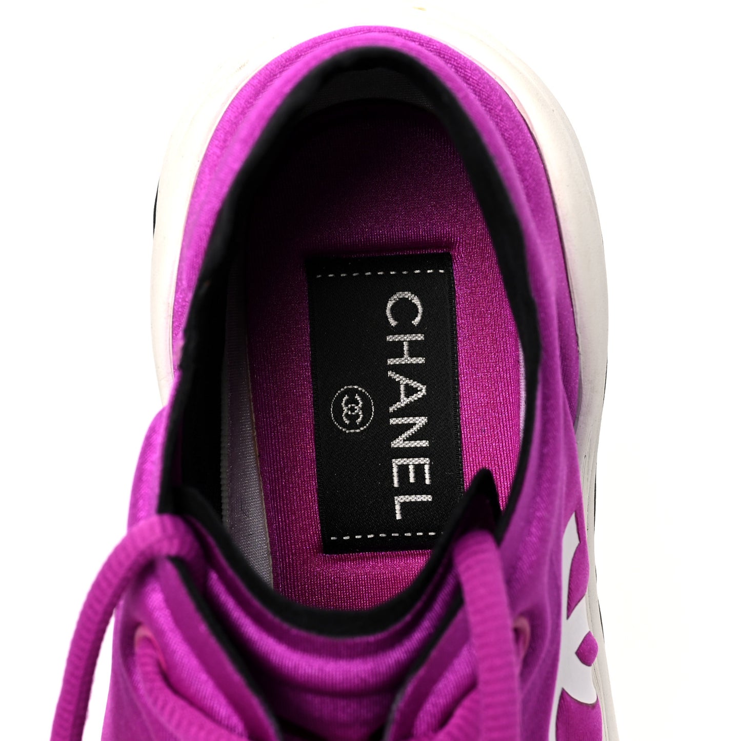 Calfskin Mesh Lycra Sneakers 36.5 Dark Pink