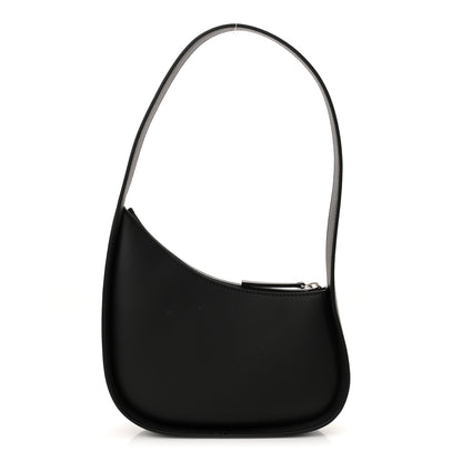 The Row Smooth Calfskin Half Moon Shoulder Bag Black 1 of 10