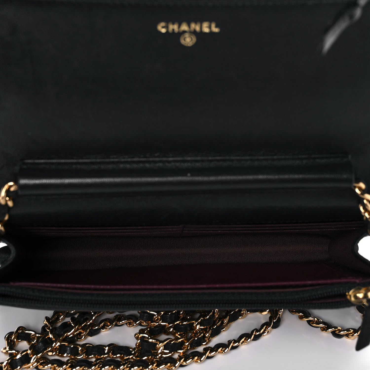 Chanel Sheepskin Quilted Mini Vintage Mademoiselle Wallet On Chain WOC Black 5 of 12