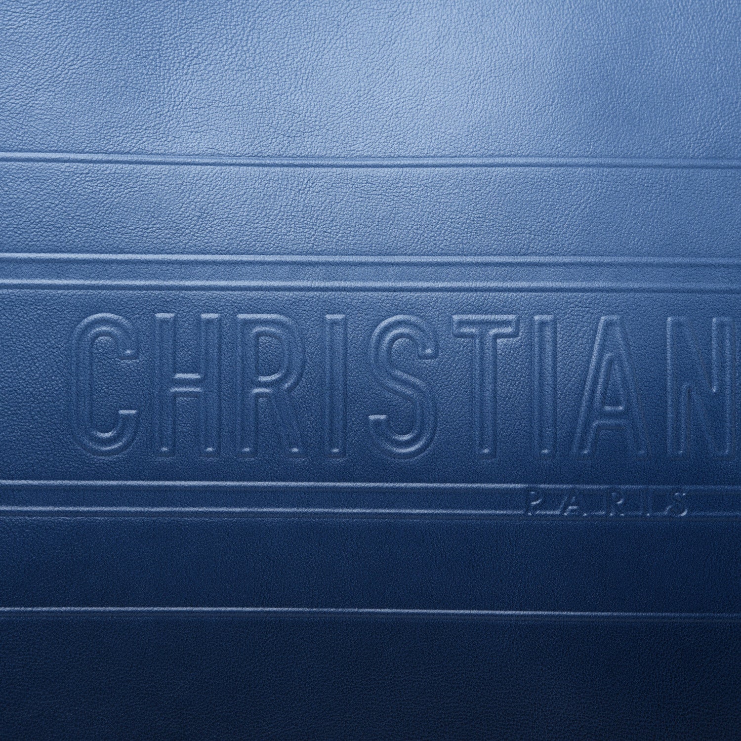 Christian Dior Gradient Smooth Calfskin Embossed Medium Book Tote Indigo Blue 13 of 23