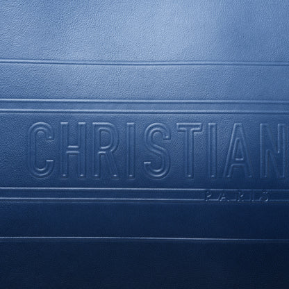 Christian Dior Gradient Smooth Calfskin Embossed Medium Book Tote Indigo Blue 13 of 23