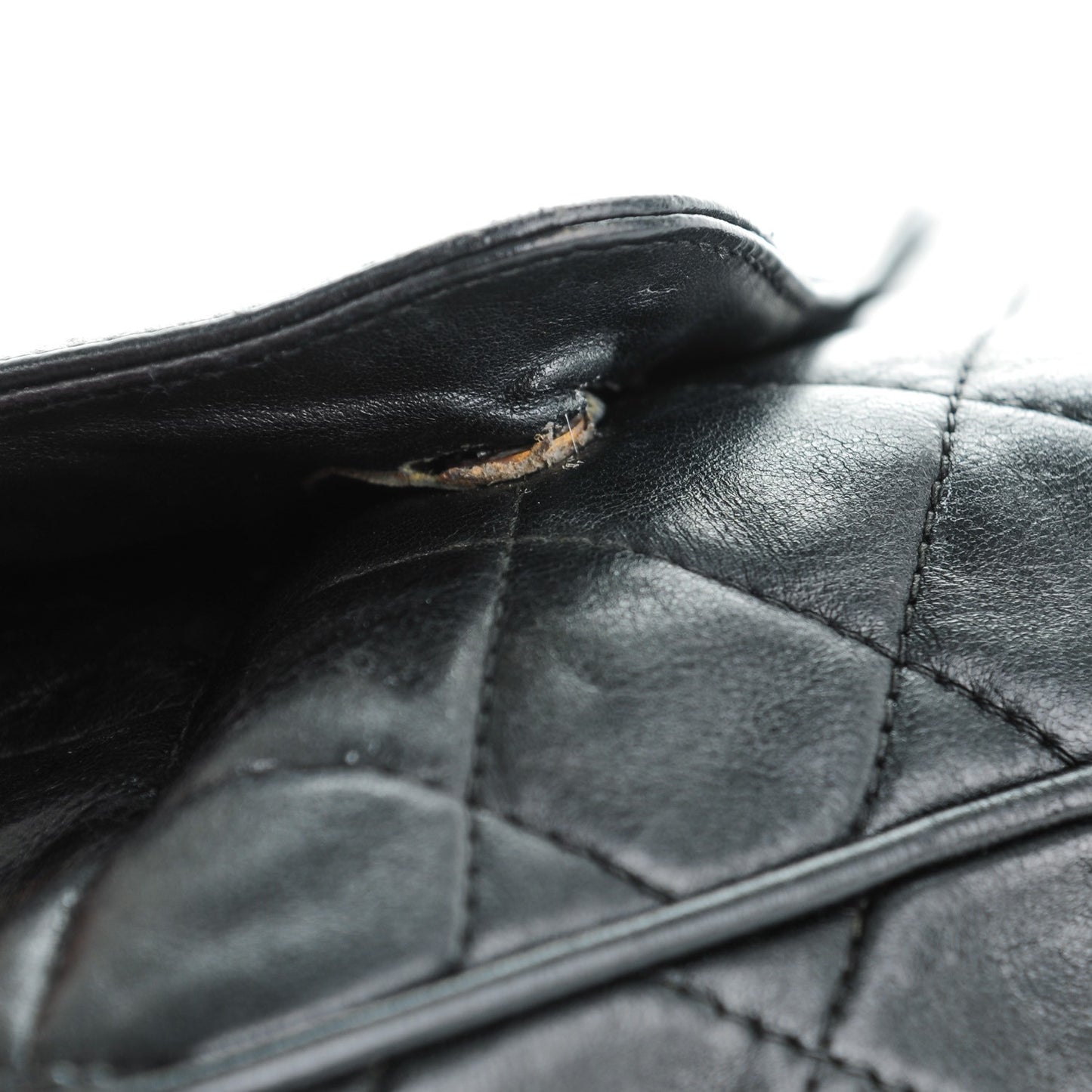 Lambskin Quilted Camera Case Black