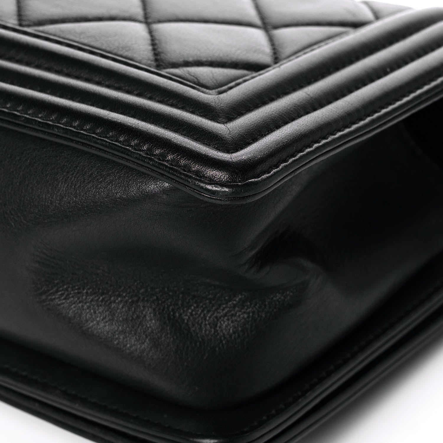 Chanel Lambskin Quilted Small Boy Flap Black 12 of 16