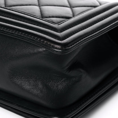 Chanel Lambskin Quilted Small Boy Flap Black 12 of 16