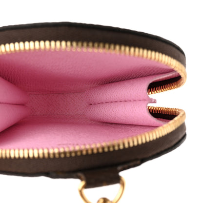 Louis Vuitton Monogram 2021 Christmas Animation Japanese Garden Round Coin Purse Wisteria Pink 4 of 8
