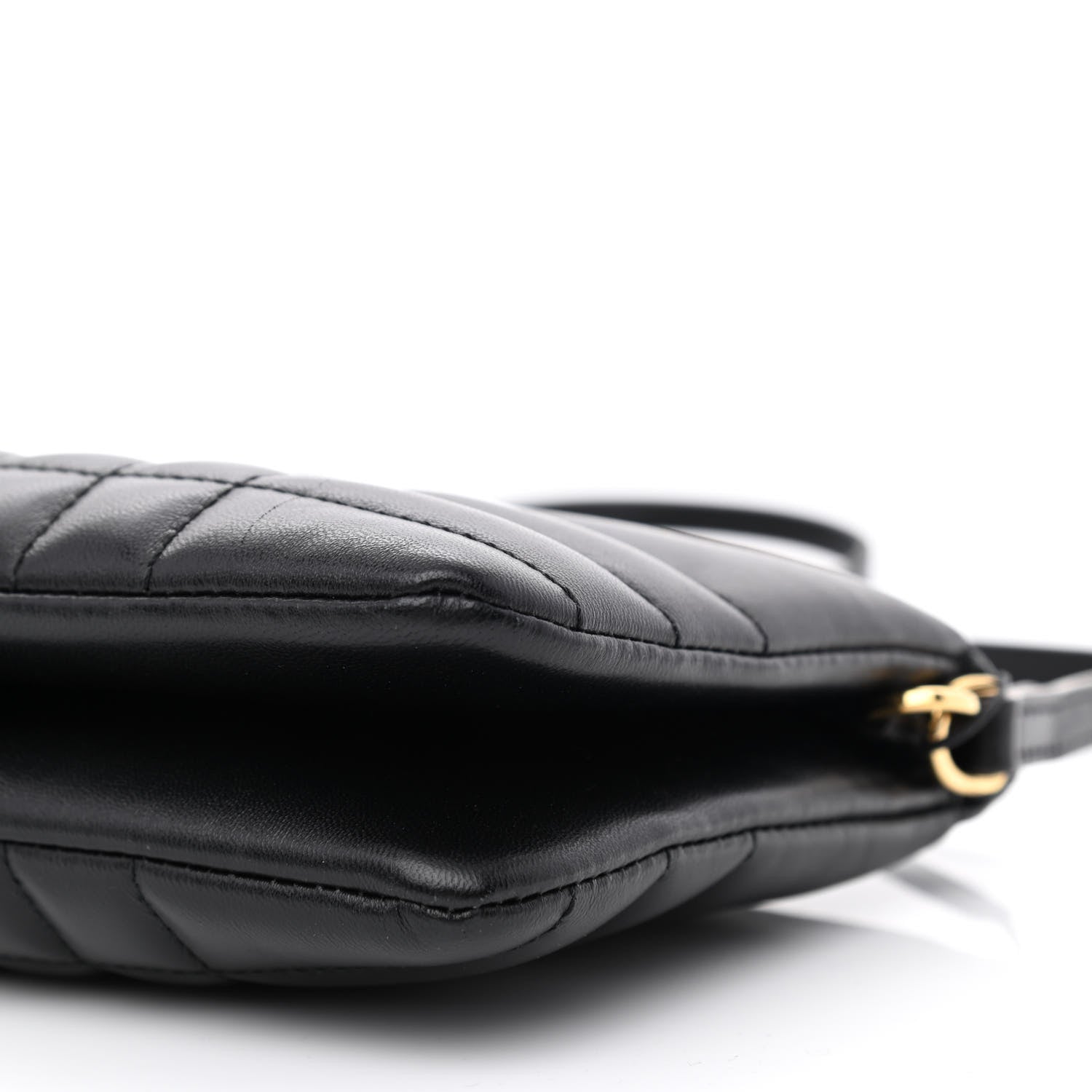 Burberry Lambskin Quilted Lola Double Pouch Crossbody Black 11 of 11