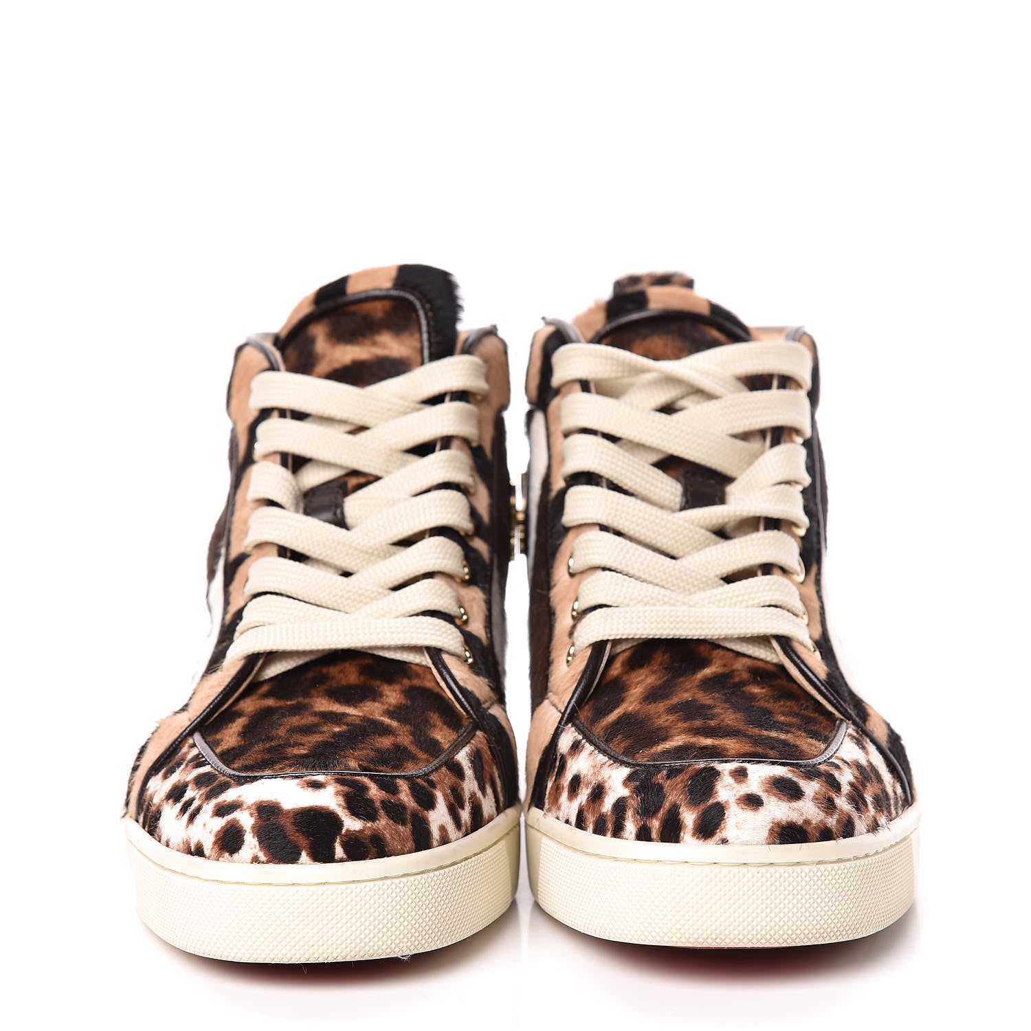 Christian Louboutin Calf Hair Animal Print Rantus Orlato Flat Sneakers 37.5 Multicolor 2 of 16