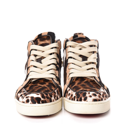 Christian Louboutin Calf Hair Animal Print Rantus Orlato Flat Sneakers 37.5 Multicolor 2 of 16
