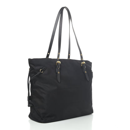 Prada Tessuto Nylon Saffiano Tote Black 2 of 4