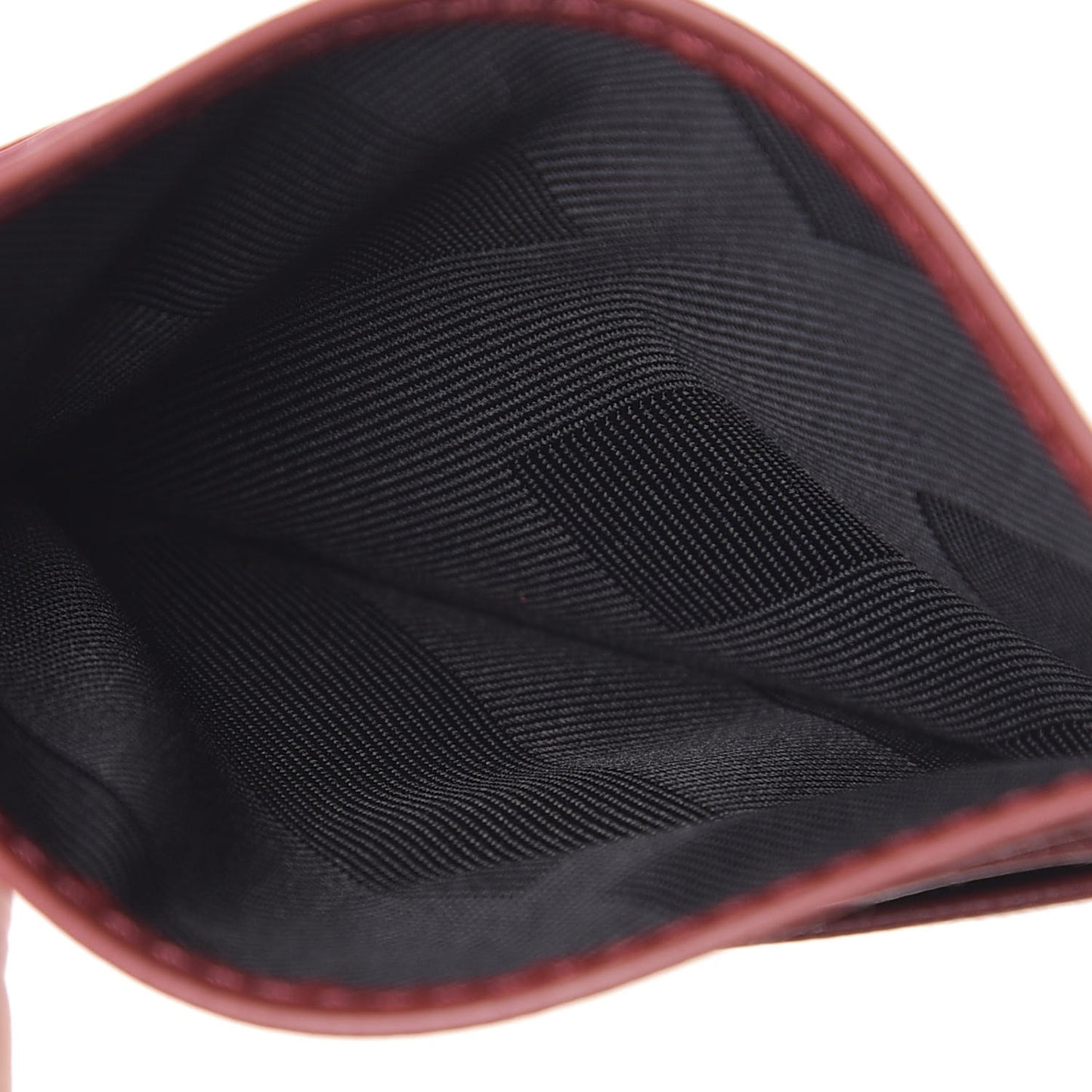 London Grainy Calfskin Bernie Credit Card Case Red