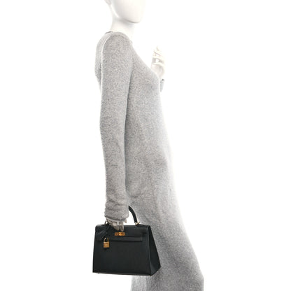 Hermes Epsom Kelly Sellier 25 Black 2 of 14