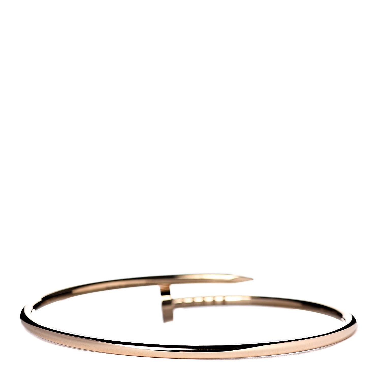 Cartier 18K Yellow Gold Small Juste Un Clou Bracelet 17 3 of 5