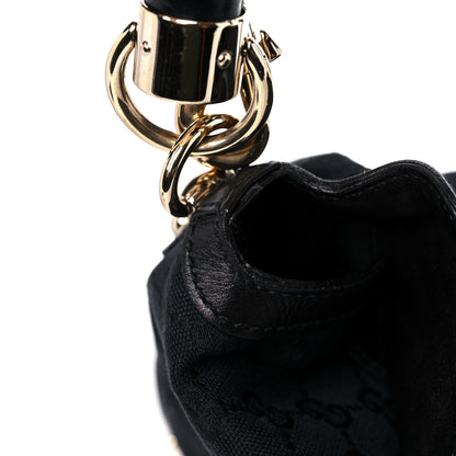 Gucci Monogram Medium Indy Top Handle Hobo Black 12 of 12