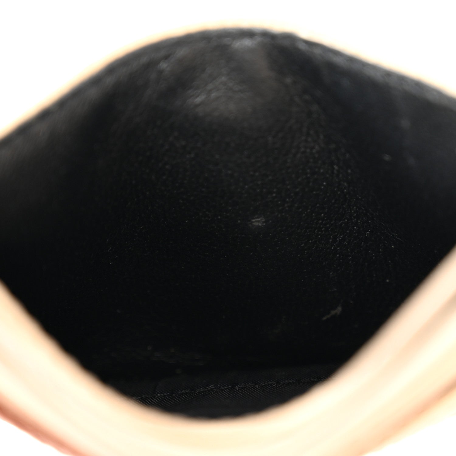 Saint Laurent Grain De Poudre Matelasse Chevron Monogram Credit Card Case Nude Powder 9 of 10
