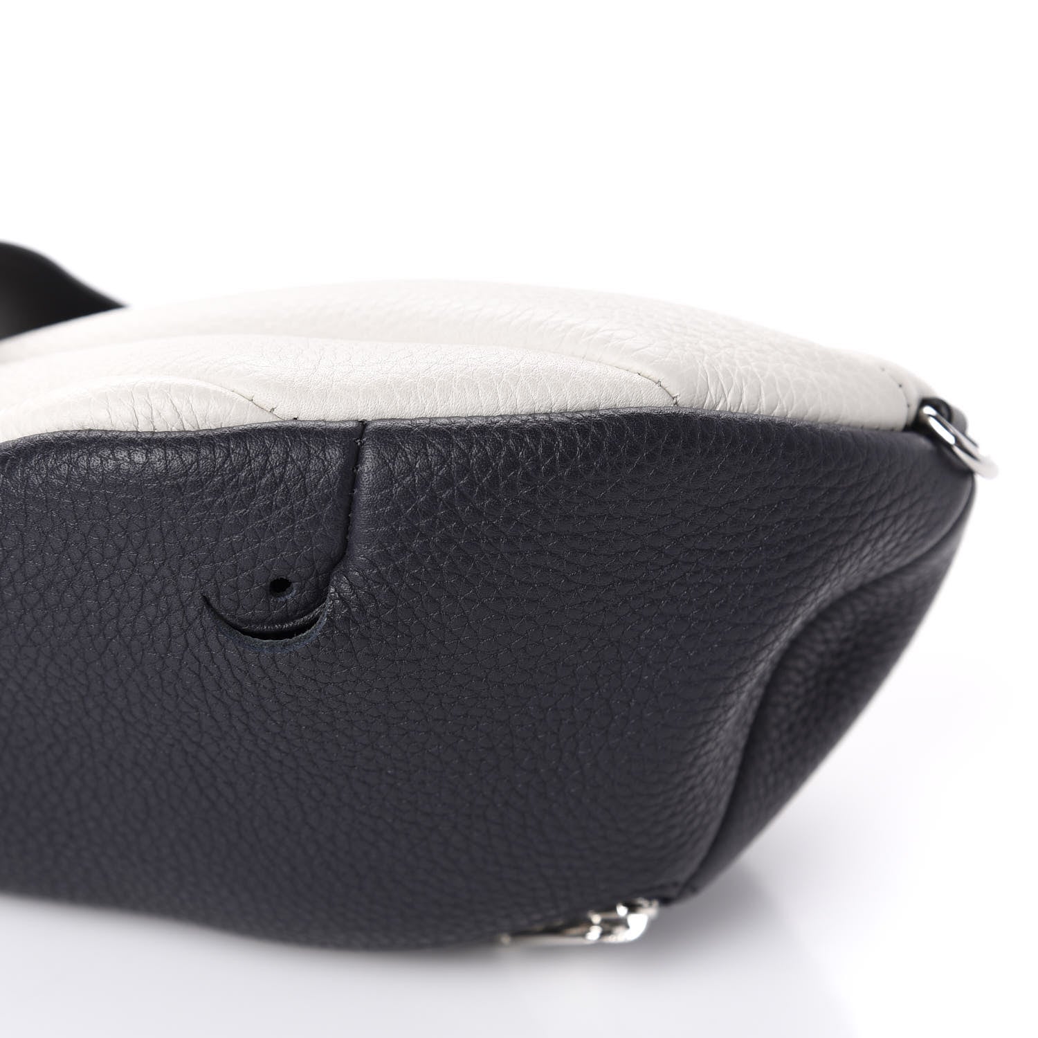 Loewe Calfskin Paula's Ibiza Mini Whale Crossbody Bag Black White 8 of 9