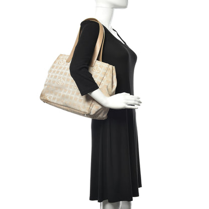 Chanel Nylon Medium Travel Tote Beige 2 of 14