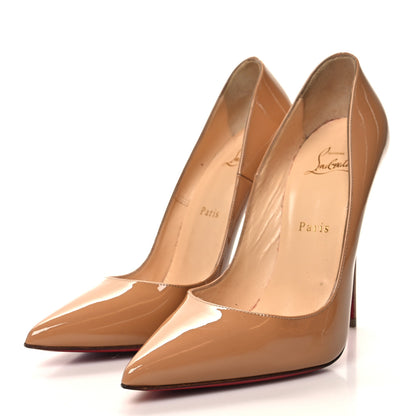 Christian Louboutin Patent So Kate 120 Pumps 39.5 Nude 3 of 8